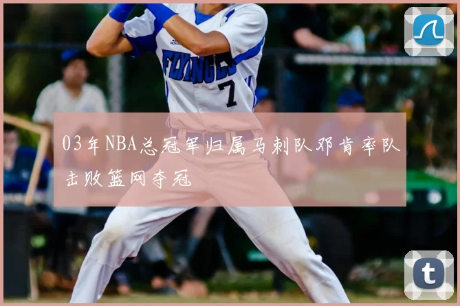 03年NBA总冠军归属马刺队邓肯率队击败篮网夺冠